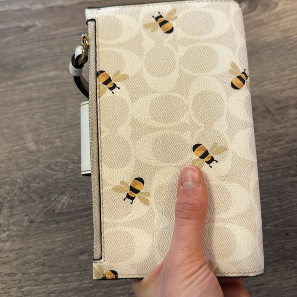 COACH BEES Print ROWAN SATCHEL IN SIGNATURE CANVAS Satchel/Wallet… - Picture 5 of 5